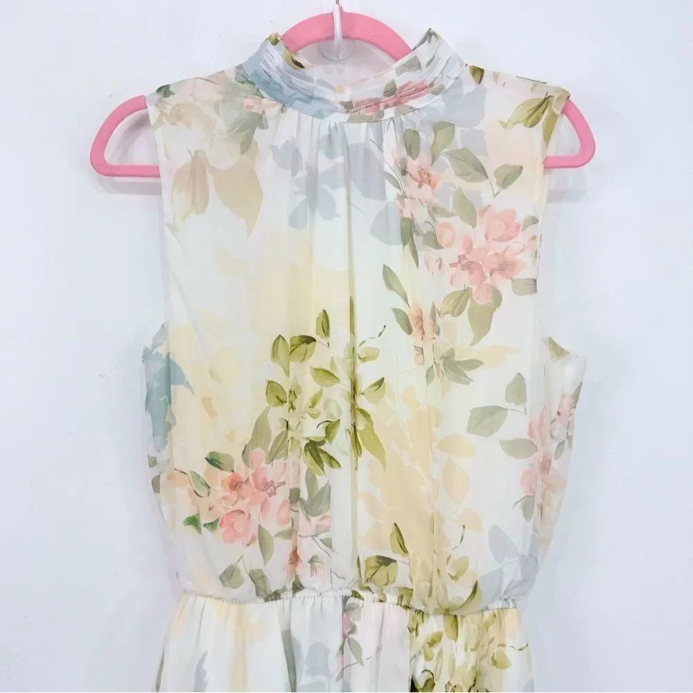 Yumi Kim KISS ME Dress in Honeymoon Ivory Floral Tiered Ruffle Skirt Dress - Picture 5 of 16